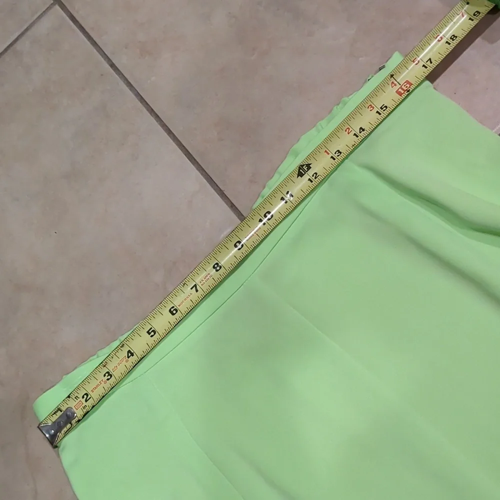 Midnight Velvet Y2K Neon Green Skirt Size 14